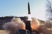 Bức ảnh thử nghiemej tên lửa được KCNA công bố (Ảnh: KCNA)