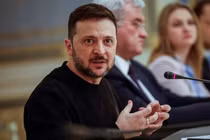 Tổng thống Ukraine Volodymyr Zelensky. Ảnh: Reuters.