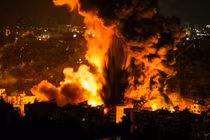 Một cuộc không kích của Israel vào Beirut, Lebanon ngày 6/10 (Ảnh: Getty)
