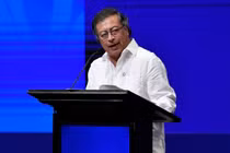 Tổng thống Colombia Gustavo Petro phát biểu tại một sự kiện về khí hậu ở Cali, Colombia vào ngày 20/10/2024. Ảnh: Getty.