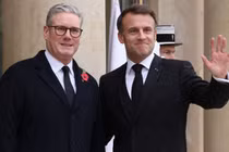 Thủ tướng Anh Keir Starmer và Tổng thống Pháp Emmanuel Macron. Ảnh: Getty.