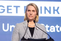 Đại sứ Mỹ tại Ukraine Bridget Brink. Ảnh: Getty.