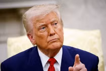 Tổng thống Mỹ Donald Trump chỉ trích Ukraine vì không nhất trí thỏa thuận hòa bình với Nga. Ảnh: Reuters.
