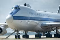 Một chiếc máy bay "ngày tận thế" E-4B của Mỹ (Ảnh: AFP)