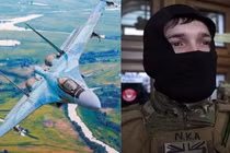 Chiến đấu cơ Su-35 và một chiến binh phương Tây tham gia chiến đấu ở Ukraine (Ảnh: Military Watch)