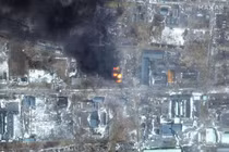 Ảnh vệ tinh cho thấy Mariupol bị thiệt hại nặng nề sau giao tranh quyết liệt giữa Nga - Ukraine (Ảnh: Reuters).