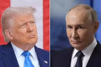 Tổng thống Mỹ Donald Trump và Tổng thống Nga Vladimir Putin. Ảnh: AFP.