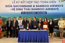 Toàn cảnh buổi lễ ký kết hợp tác toàn diện giữa Sacombank và Bamboo Airways - hệ sinh thái Bamboo Airways