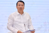 Thứ trưởng Bộ Tài chính Nguyễn Đức Chi tại buổi họp báo Chính phủ vào chiều 29/4 (Ảnh: VGP) 