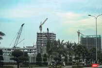 Một góc Dự án khu đô thị quốc tế mới Đa Phước đang xây dựng dở dang