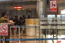 Một góc khu vực giám sát dịch tễ tại sân bay Đà Nẵng