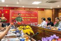 Thiếu tướng Vũ Xuân Viên – Giám đốc Công an TP Đà Nẵng - chia sẻ thông tin trong buổi gặp mặt báo chí nhân kỷ niệm 97 năm Ngày báo chí cách mạng Việt Nam 21/6