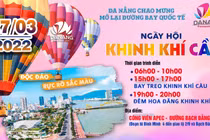 Poster thông tin về Ngày hội khinh khí cầu Đà Nẵng sẽ diễn ra vào ngày 27/3
