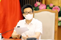 Phó Thủ tướng Vũ Đức Đam chủ trì cuộc họp Thường trực Ban Chỉ đạo Quốc gia phòng, chống dịch COVID-19 (Ảnh - VGP) 