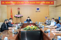 Bộ Y tế đàm phán về vấn đề hợp tác, chuyển giao công nghệ sản xuất vaccine phòng COVID-19 với Cuba (Ảnh - Đức Minh) 