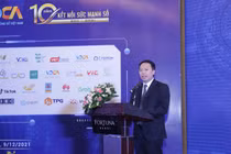 Thứ trưởng Bộ Thông tin và Truyền thông Nguyễn Huy Dũng phát biểu tại buổi lễ kỷ niệm 10 năm thành lập VDCA