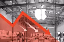 Giá cổ phiếu của Apple sụt giảm vì tình trạng bất ổn ở Trung Quốc (ảnh: CNN)