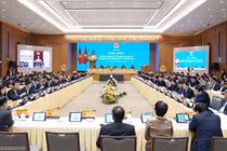 Cuộc họp của Chính phủ với các địa phương (ảnh: Quang Hiếu)