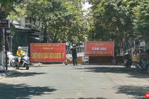 Một khu vực dân cư trên đian bàn quận Thanh Khê bị phong toả để phòng dịch COVID-19