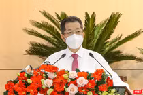 Ông Nguyễn Văn Quảng - Bí thư Thành ủy Đà Nẵng phát biểu chỉ đạo tại Kỳ họp thứ 2 HĐND TP Đà Nẵng Khóa X, nhiệm kỳ 2021-2026 diễn ra sáng ngày 12/8