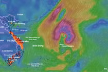 Vào biển Đông, bão Kalmaeg sẽ tăng cấp rất nhanh