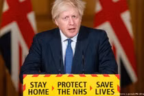 Thủ tướng Anh Boris Johnson cho rằng dịch bệnh COVID-19 khởi nguồn từ Vũ Hán (Ảnh: Reuters).