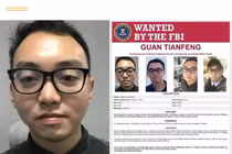 Thông báo truy nã toàn cầu của FBI đối với Quan Thiên Phong. Ảnh: NetEasy.