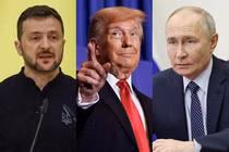 Ông Trump đã chuyển 6 điều kiện ngừng bắn của Tổng thống Putin đến Tổng thống Zelensky. Ảnh: ETtoday.
