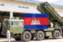 Một dàn phóng AR-2/PHL-03 của Quân đội Campuchia. Ảnh: ETtoday.