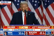 Hãng tin Fox News đưa tin ông Trump tuyên bố thắng cử khi kết quả kiểm phiếu chính thức còn chưa công bố (Ảnh: Guancha)