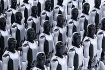 Robot hình người Walker, dòng robot công nghiệp/ thương mại do công ty UBTECH phát triển. Ảnh: QQnews.