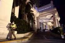 Khách sạn 5 sao Grand Hyatt, nơi xảy ra vụ án mạng (Ảnh: Reuters)