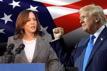 Cuộc chạy đua vào Nhà Trắng giữa Donald Trump và Kamala Harris sẽ là cuộc bầu cử tốn kém nhất trong lịch sử Mỹ (Ảnh: Sohu)