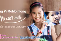 Ví điện tử MoMo đã quyên góp hàng tỉ đồng hỗ trợ phẫu thuật cho trẻ em nghèo bị hở hàm ếch (Ảnh: Operation Smile) 