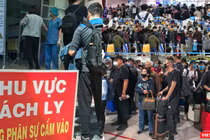 Bí thư Nhân nhấn mạnh biện pháp kiểm dịch y tế quốc tế, cách ly, xét nghiệm sớm toàn bộ người nhập cảnh và buộc phải đeo khẩu trang ở nơi công cộng mới có thể khoanh vùng, chống dịch COVID-19 (Ảnh: Hòa Bình ghép) 