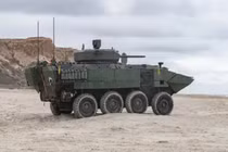Xe chiến đấu đổ bộ trang bị tháp pháo điều khiển từ xa RT-20 30mm của KONGSBERG (ACV-30). Ảnh BAE Systems