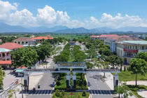 Một góc trung tâm huyện Hoà Vang nhìn từ trên cao