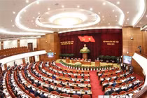 Toàn cảnh phiên khai mạc Hội nghị Trung ương 8 khóa XIII. (Ảnh: Phương Hoa/TTXVN)