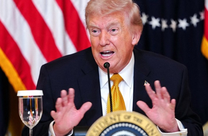 Ông Trump tỏ ra rất bức xúc trước việc các đồng minh không tham gia hoạt động hộ tống tàu thuyền qua eo Hormuz. Ảnh: Guancha.