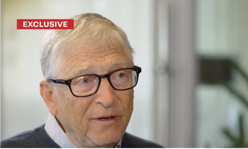 Tỷ phú Bill Gates trả lời phỏng vấn trên Channel 9 truyền hình Australia hôm 4/2, Ảnh: Creaders.