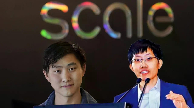 Uông Thao (trái) và Lương Văn Phong - hai đại diện tiêu biểu của nhân tài AI trẻ người Trung Quốc ở Mỹ và trong nước. Ảnh: Singtao.