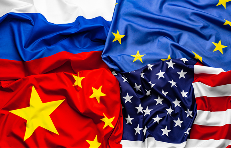 Quyết định của ông Trump tăng thuế nhập khẩu đối với 8 nước châu Âu để gây sức ép trong vấn đề Greenland có thể sẽ gây nên biến số trong quan hệ Mỹ - châu Âu - Trung Quốc - Nga. Ảnh: IARI.