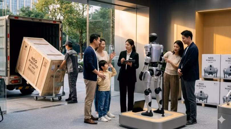 Hiện nay, người mua đã có thể dễ dàng mua được robot hình người của Unitree Robotics. Ảnh: QQnews.