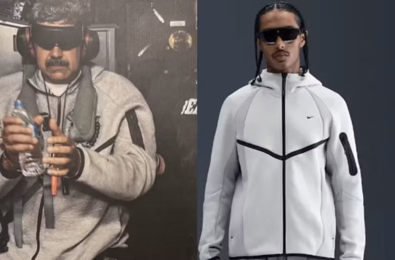 Ông Maduro vô tình trở thành người mẫu bất đắc dĩ quảng cáo cho Nike. Ảnh: Nownews.