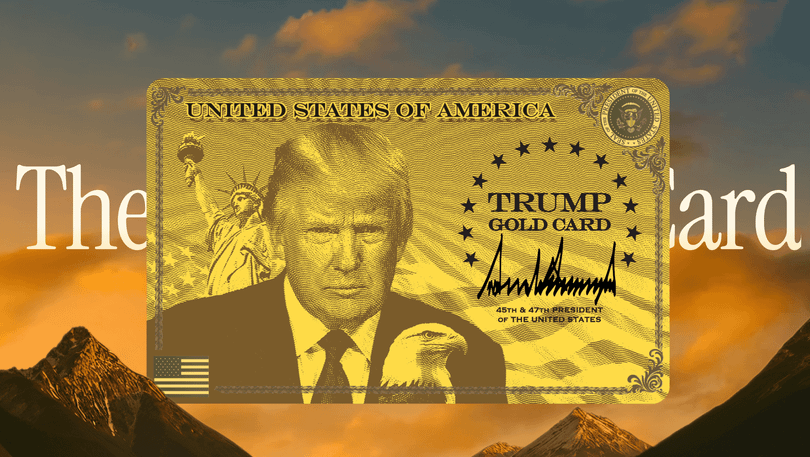 Thẻ vàng Trump được Mỹ phát hành để thu hút giới nhà giàu nước ngoài nhập cư. Ảnh: Getty.