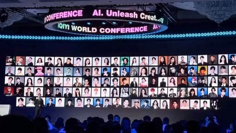 iQIYI công bố xây dựng kho dữ liệu AI với hàng trăm nghệ sĩ tham gia, nhưng nhiều người đã phủ nhận. Ảnh: Guancha.