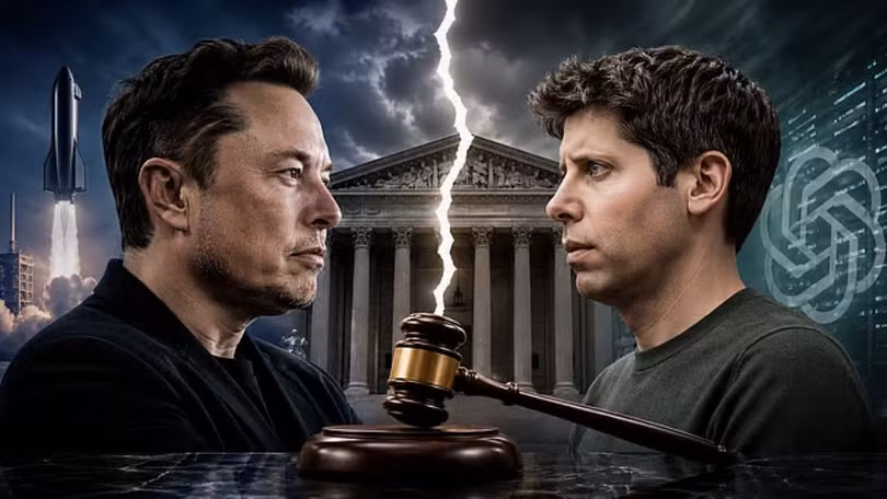 Trong tuần này, tòa án khu vực North California sẽ ra phán quyết vụ kiện giữa Elon Musk và Sam Altman. Ảnh: Openthemagazine.