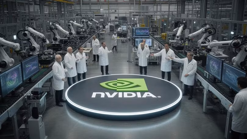 Nvidia đang đi những bước đầu tiên để xây dựng nhà máy AI, trở thành nhà cung cấp hạ tầng cho nền kinh tế AI. Ảnh: Creaders.