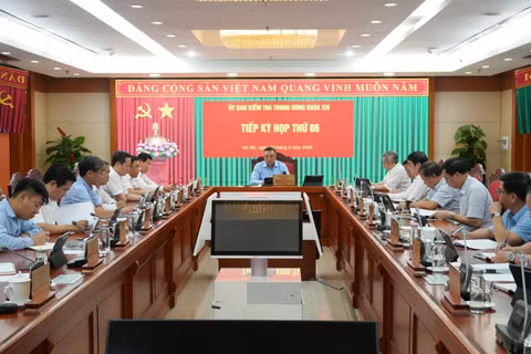 Kỳ họp thứ 6 của Ủy ban Kiểm tra Trung ương. Ảnh: UBKTTW.