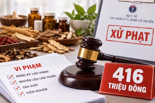 Ba doanh nghiệp y học cổ truyền bị phạt 416 triệu đồng